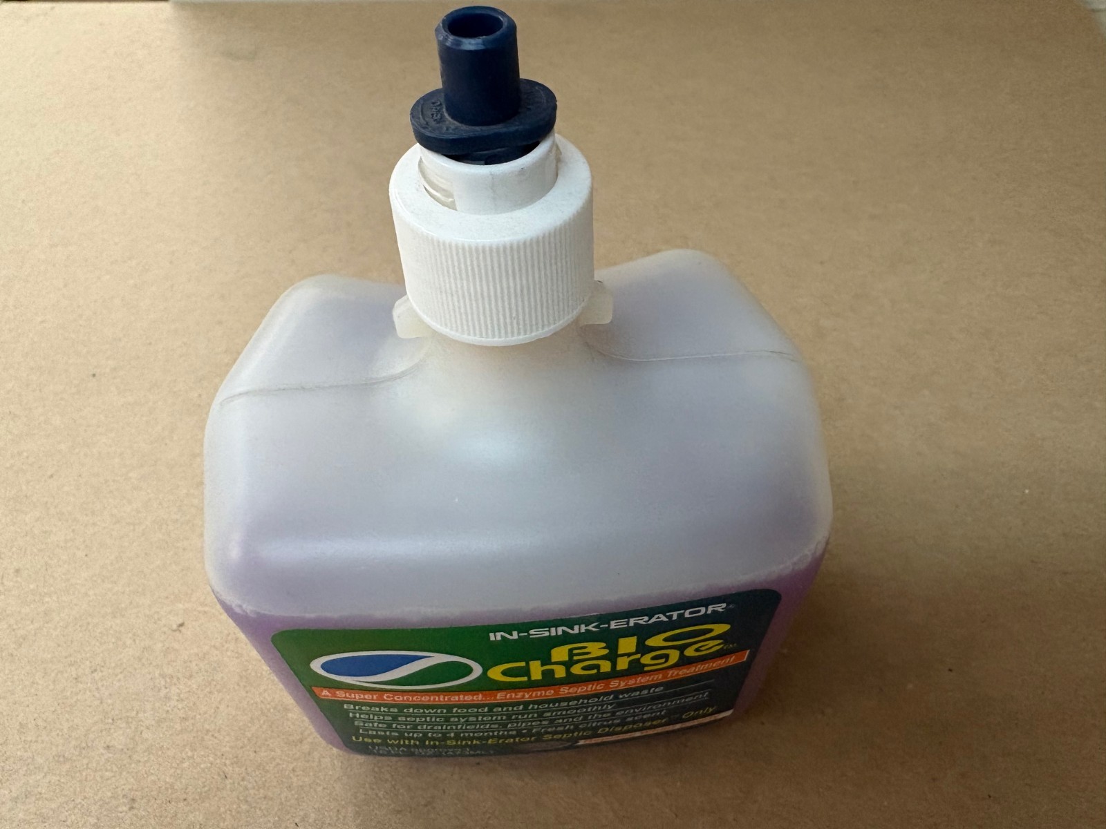 In-sink-erator Bio Charge. Concentrated Enzyme Septic Treatment.