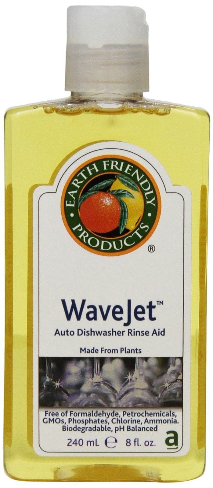 Eco-Friendly Wave Jet Rinse Aid, 8oz Bottle – Pack of 12, Spotless Shine