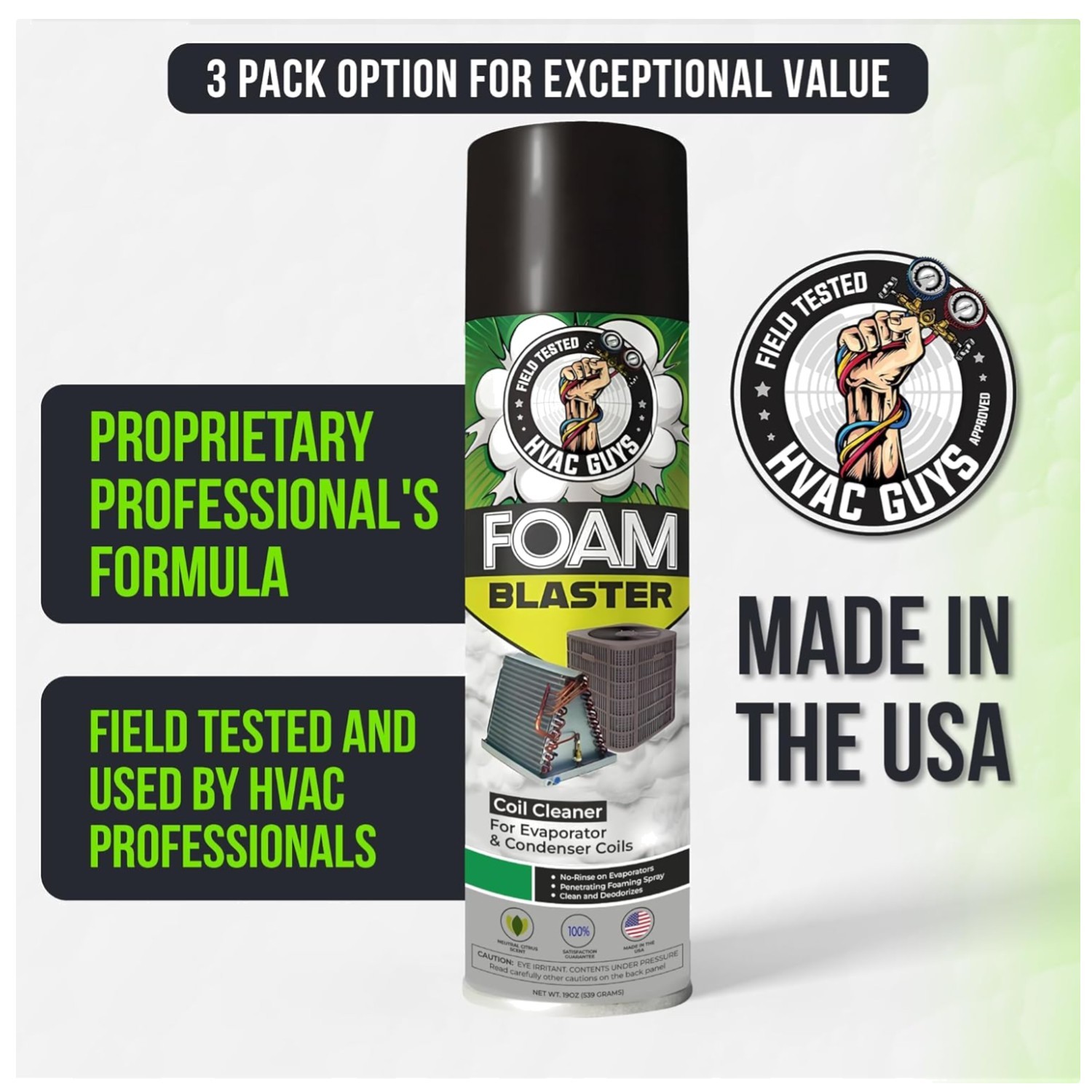 Professional AC Coil Cleaner Foam Spray