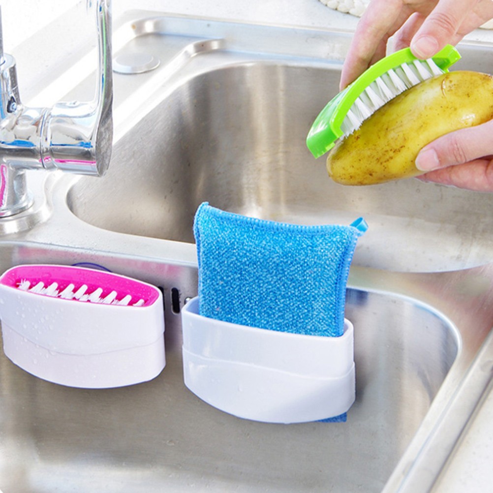 3 Pcs Utensil Cleaning Suction Brush Dishwashing Brushes for Dishes