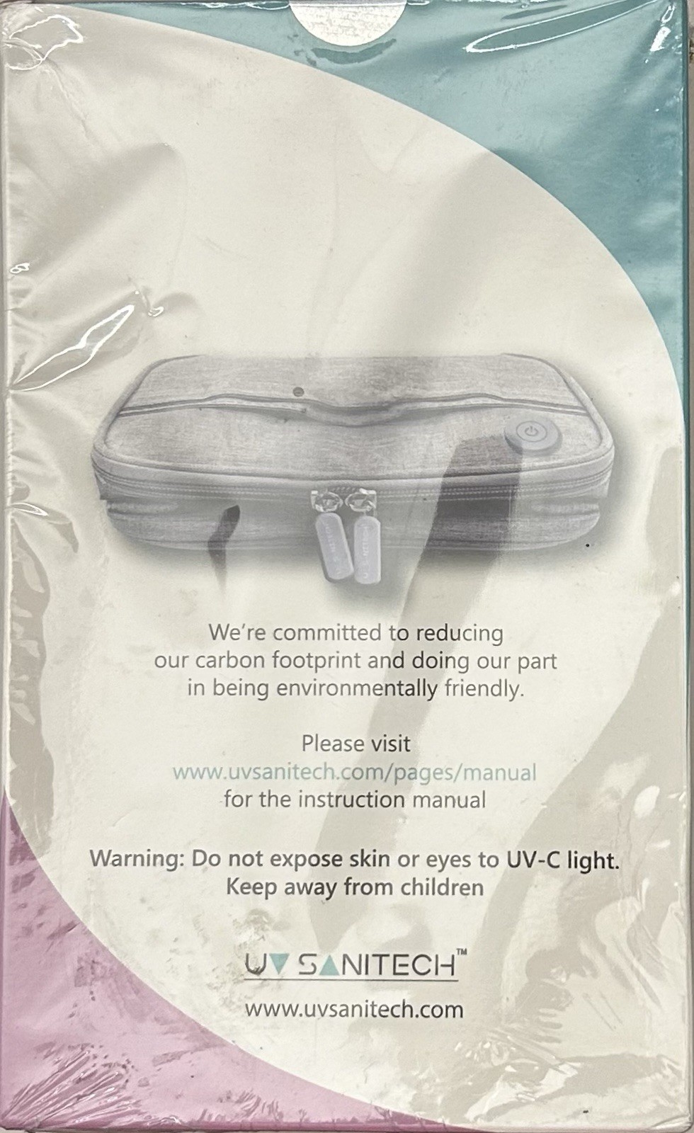 UV Sanitech Bag Sterilizer Kills 99.9% Of Germs Bacteria Viruses