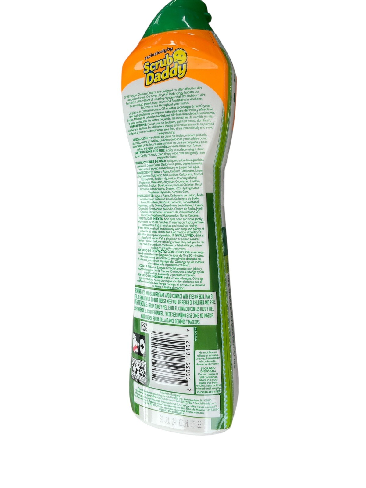 Scrub Daddy CIF Cleanboost All Purpose Cleaning Cream Smart Crystal Tech 21 Oz