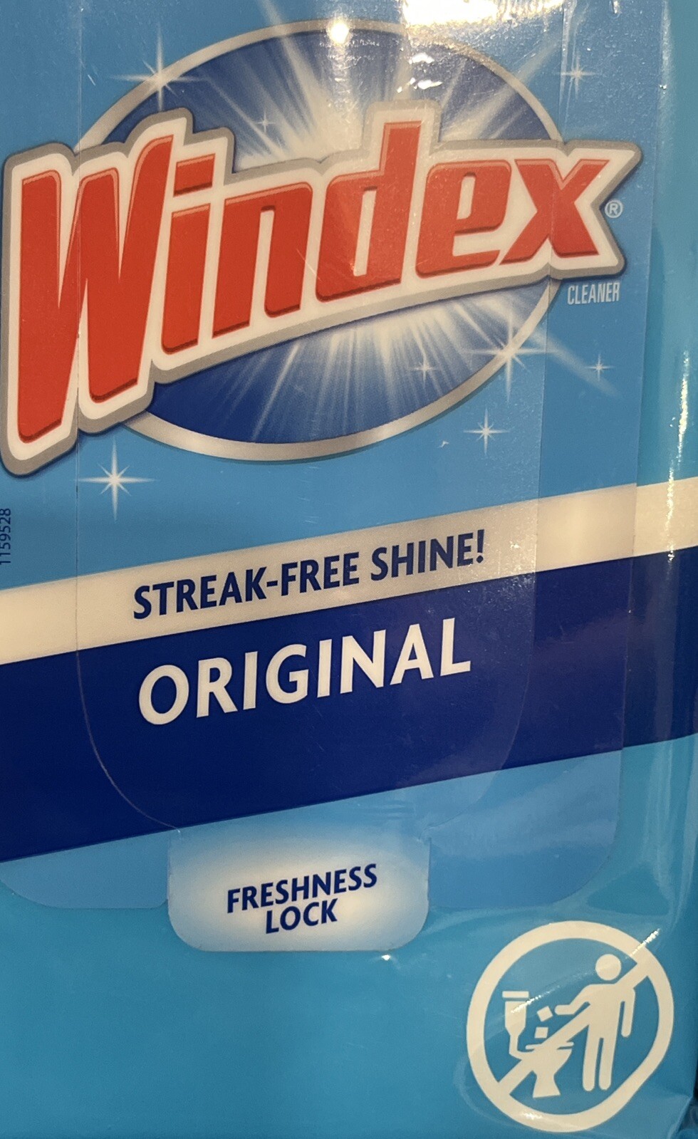 WINDEX Original Glass & Surface Wipes 38 Count Pack Windows Streak Free Shine