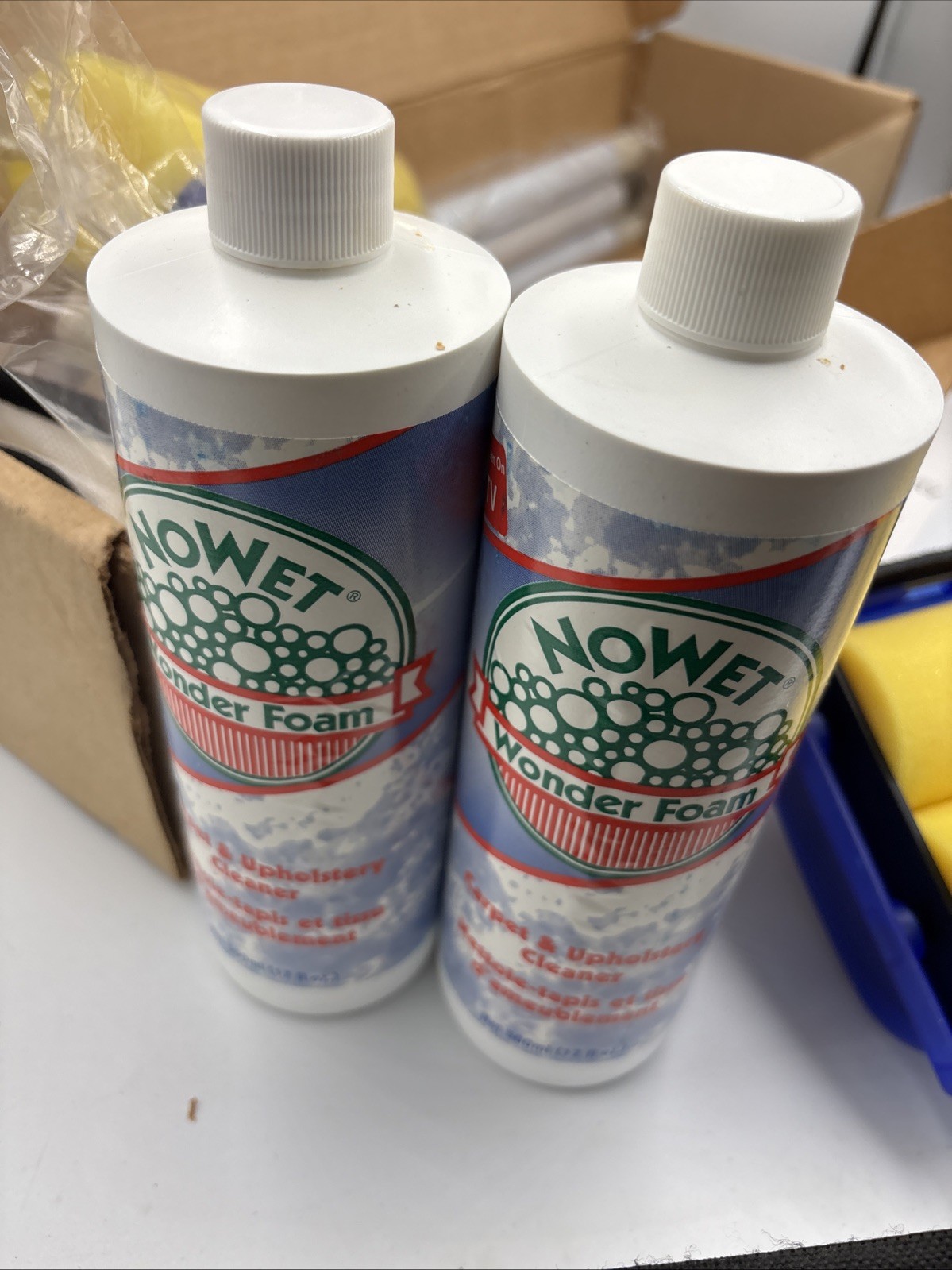 Rare !! 2002 The Original No Wet Wonder Foam Carpet And Upholstery Cleaner Kit