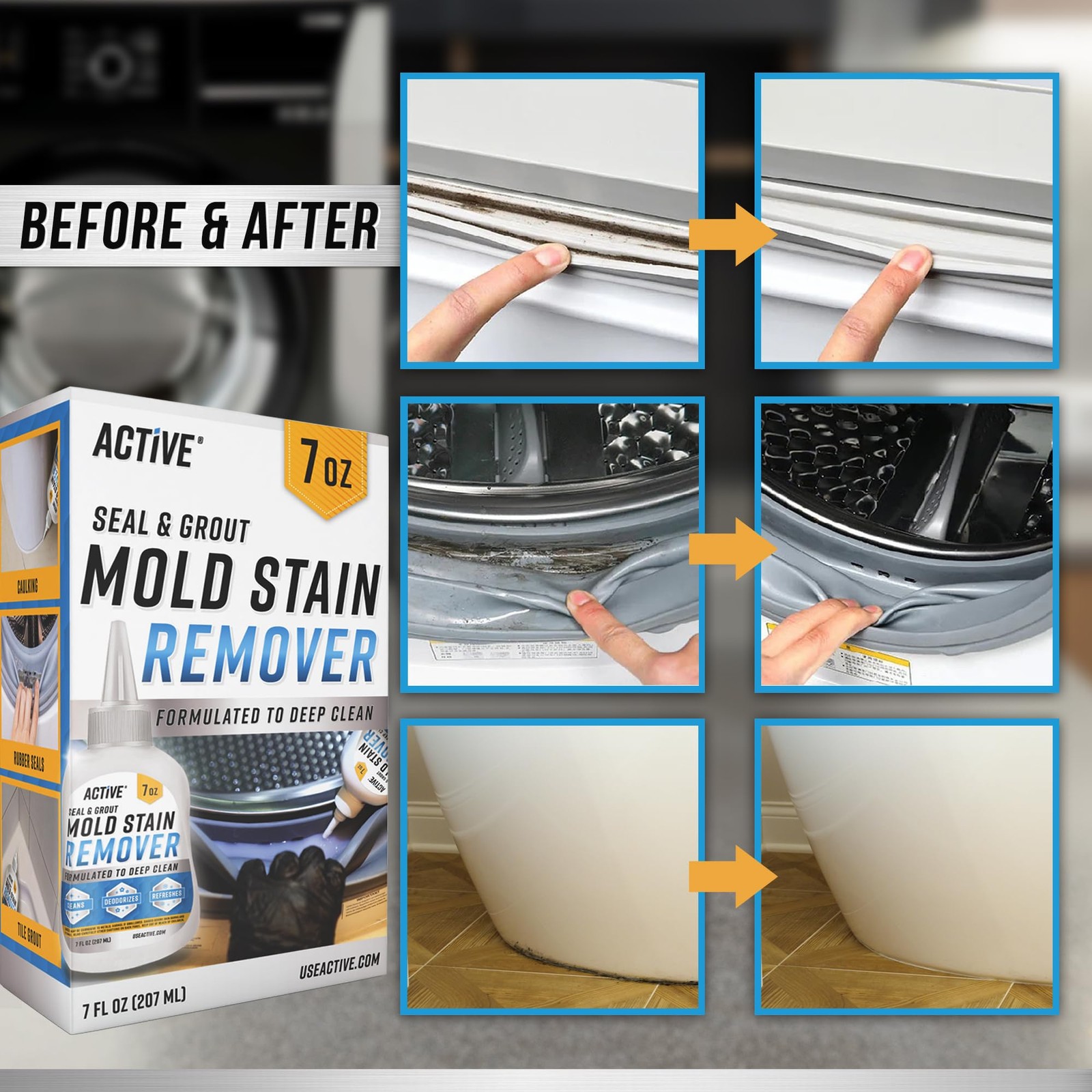 Mold Stain Remover Gel Cleaner Heavy Duty Stain Cleaner – 7 Fl Oz
