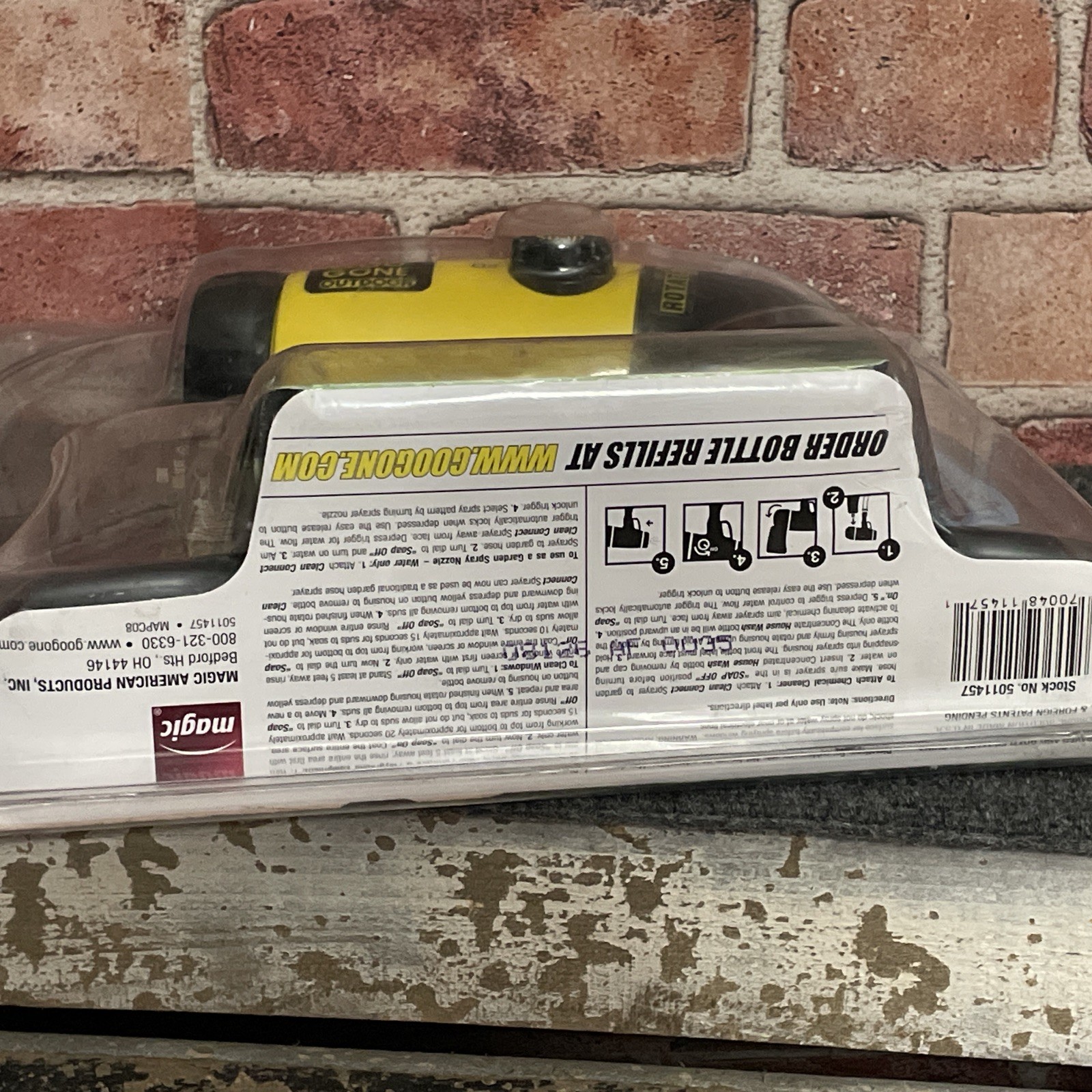 NOS Goo Gone Outdoor Clean Connect Kit House Window Cleaning System Sprayer