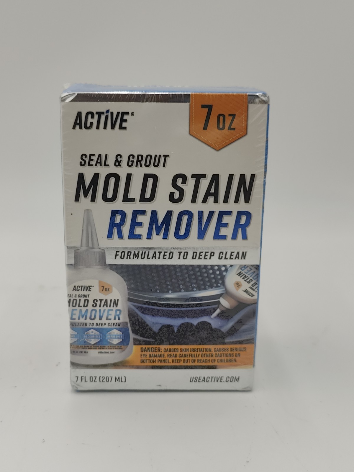 NEW & SEALED – Active Mold Stain Remover Seal Grout Deep Clean 7oz – Deodorizes