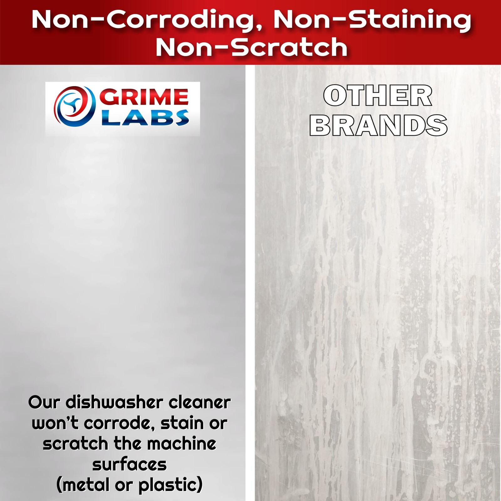 GRIME LABS Dishwasher Cleaner Deodorizer Descaler Tablets, 24 pack Heavy Duty…