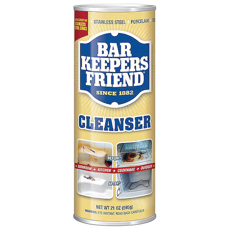 Bar Keepers Friend 11514 Powder Cleanser, Non-Aerosol Can, 21 Oz, None, 12 Pk