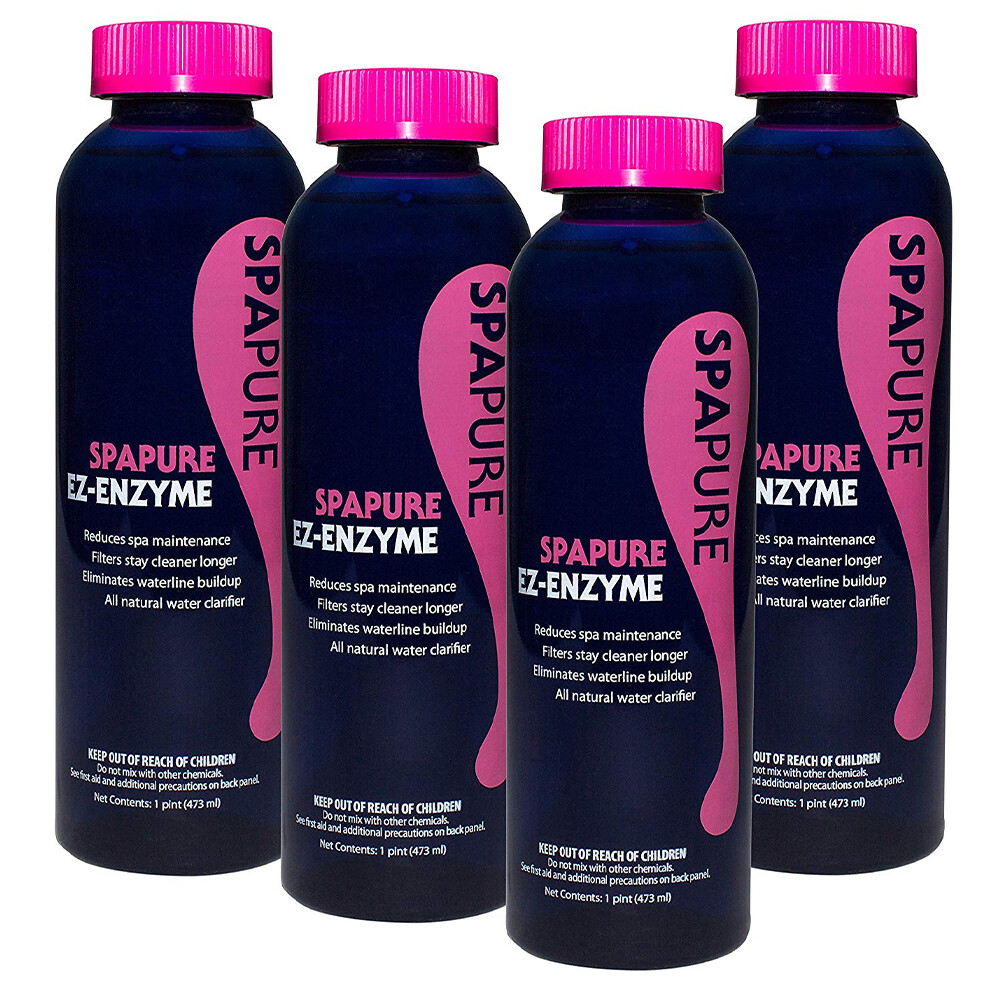 SpaPure EZ-Enzyme (1 pt) 4 Pack All Natural Water Clarifier in Spas & Hot Tubs