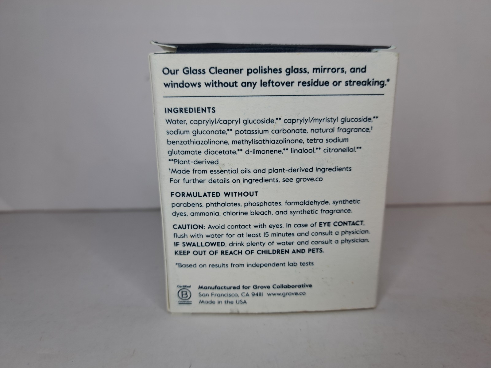 Grove Co Glass Cleaner Concentrates – Orange & Rosemary – 2pk