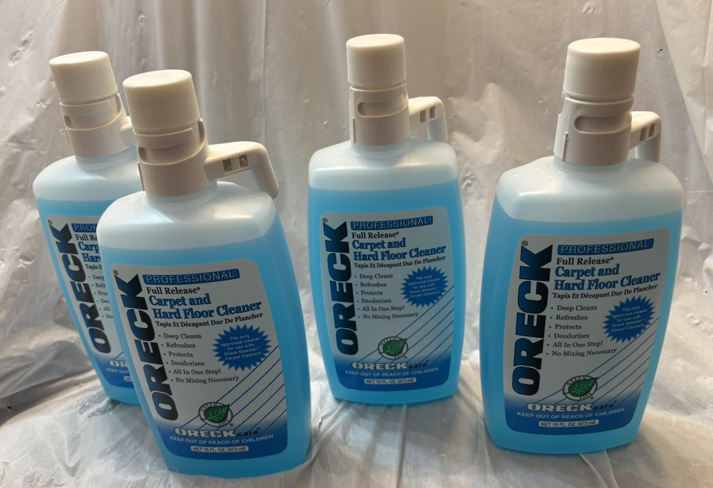 Oreck Professional Full Release PreCleaner with Carpet Hard Floor Cleaner Lot 4!