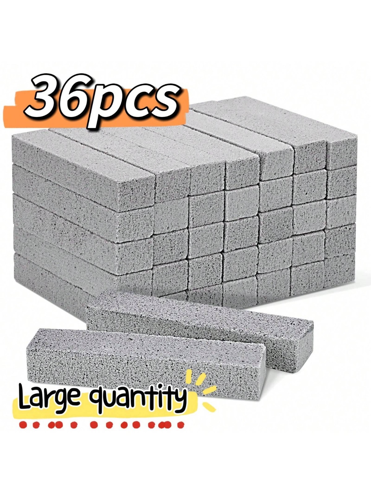 36 Pack Pumice Stone for Toilet Bowl Cleaning，Scouring Stick Remove Toilet Bowl