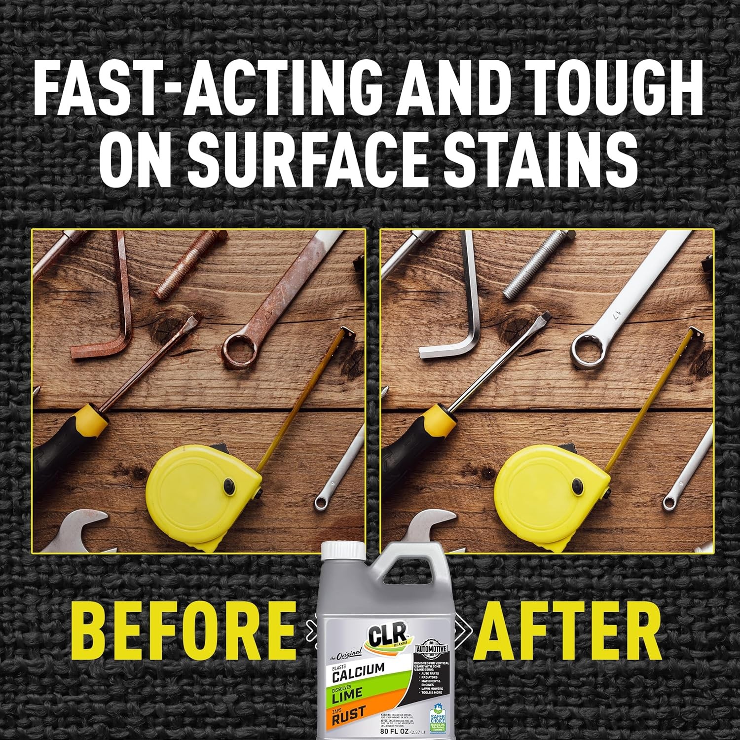 CLR Brands® Automotive Calcium Lime & Rust Remover Cleaner for Multiple