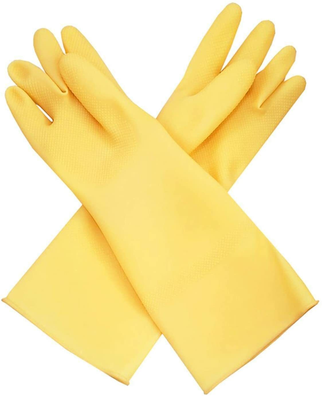 Carnation Latex Glove for Dish Washing/Cleaning/Multi Purposes #400 (2 PAIRS)