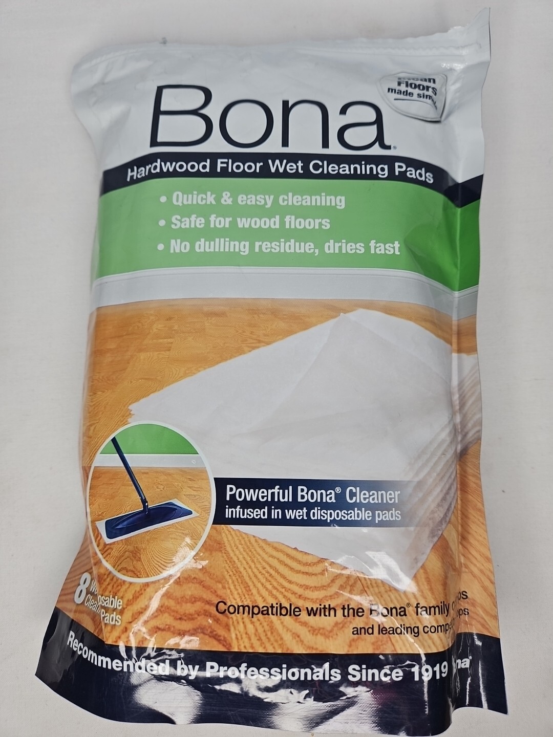 Bona Hardwood Floor Wet Cleaning pads infused in wet disposable pads (7)