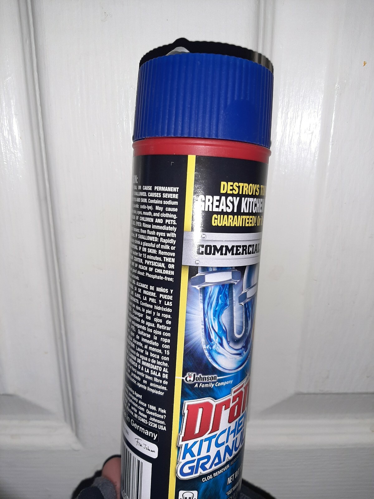 Commercial Line Drano® Kitchen Granules Canisters 17.6 Oz Each Melts Grease