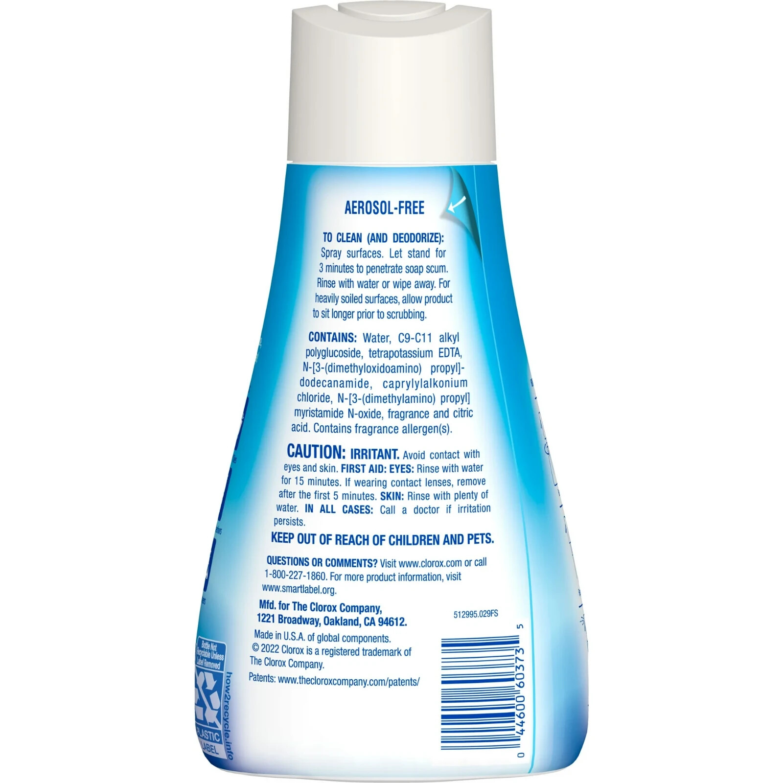 Clorox Bathroom Ultra Foamer, Cleaner Spray, Rain Clean, 16 Fluid Ounces