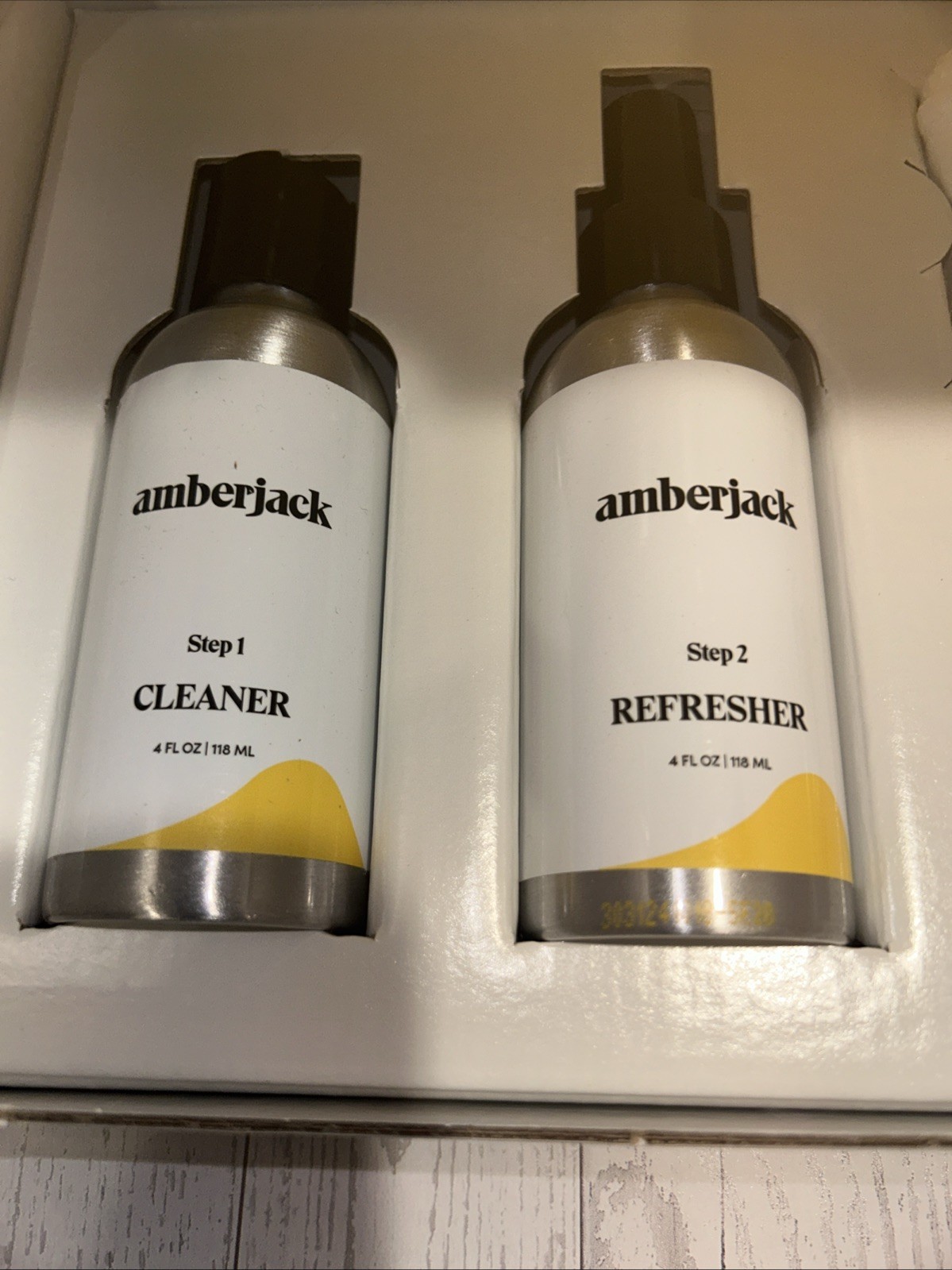 Brand New Open Box Amberjack Leather Care Kit Retails Clean, Refresh Polish