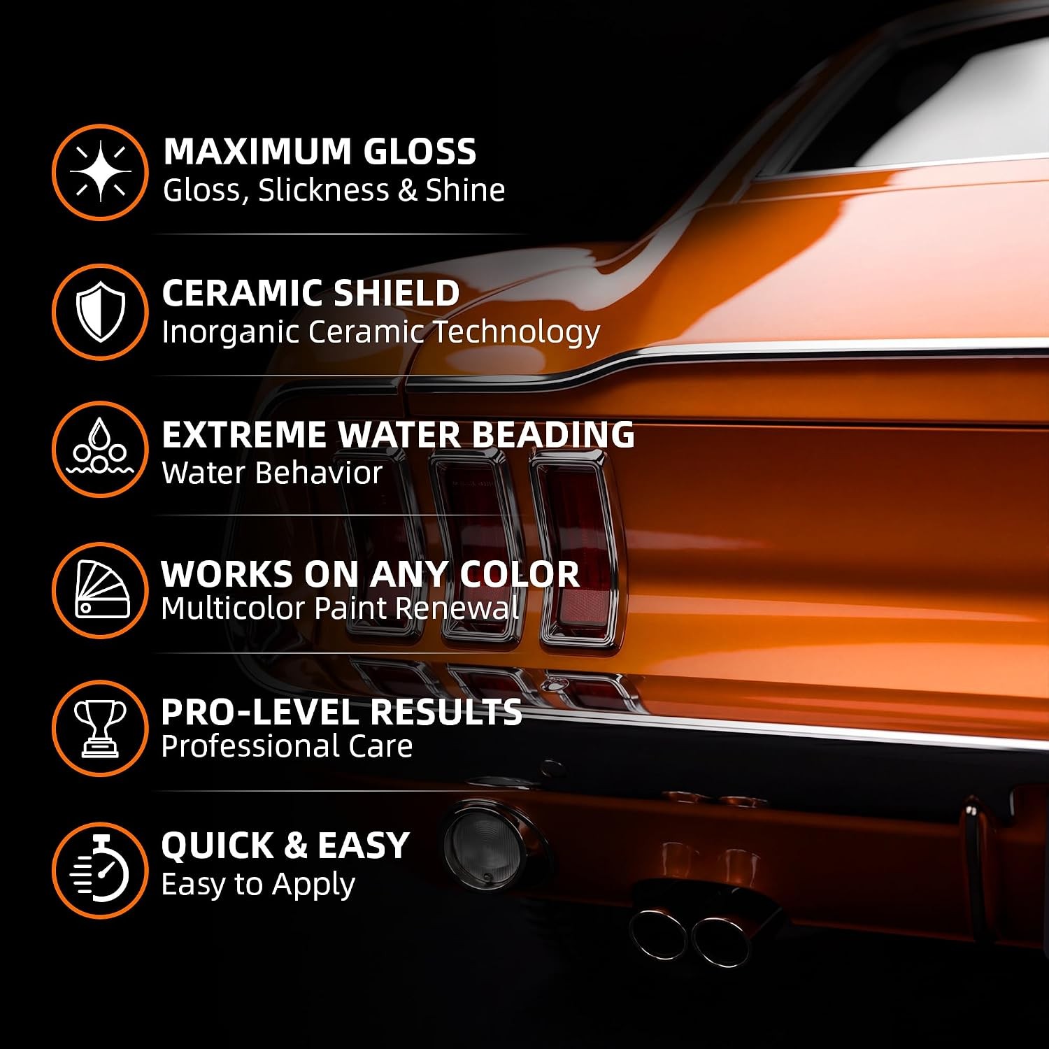 Ceramic Car Coating Spray – Quick Detailer Hydrophobic Water Repellent Paint
