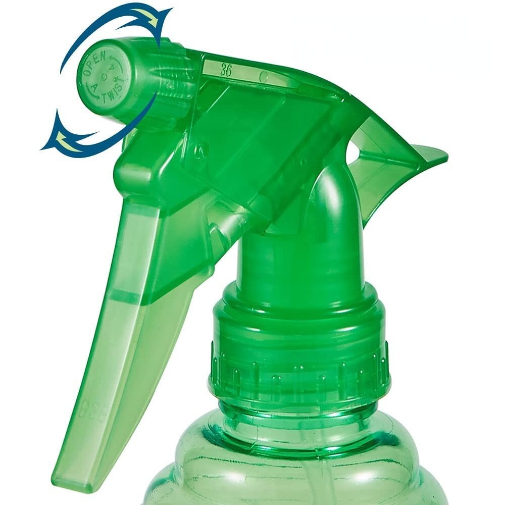 Durable 3-Pack 16 oz Spray Bottles with Mist/Stream Nozzles – Leak-Proof Design