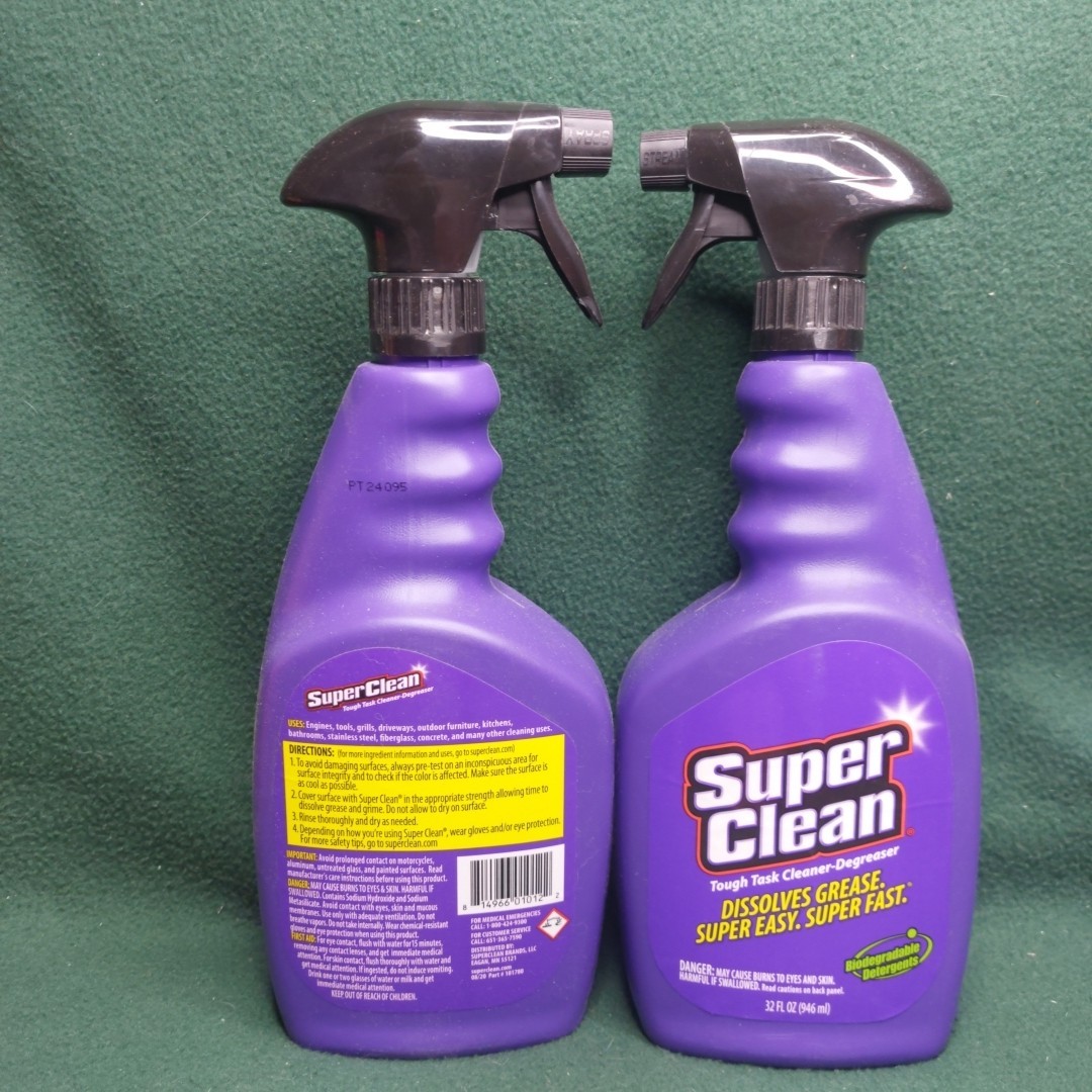 Superclean Cleaner and Degreaser 32zz Spray Bottle (QTY 2 pack)
