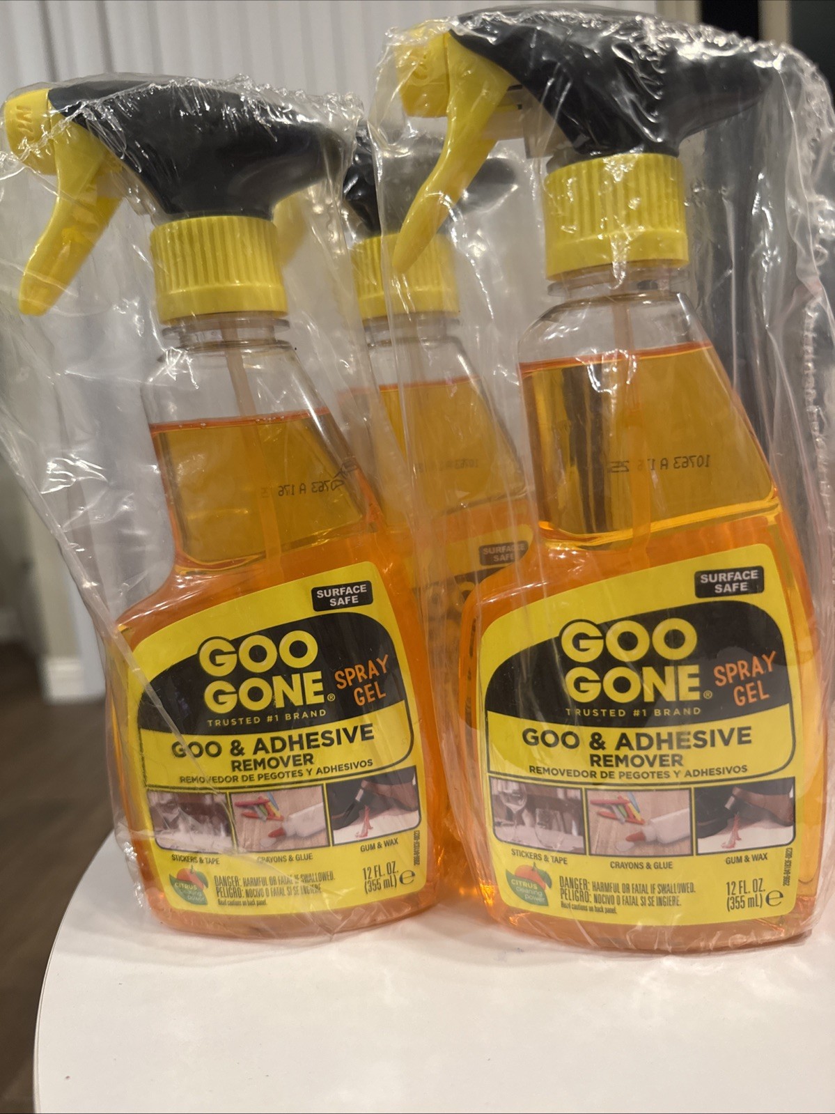GOO GONE Original ADHESIVE Glue Gum Remover ~ Fresh Citrus 3pack