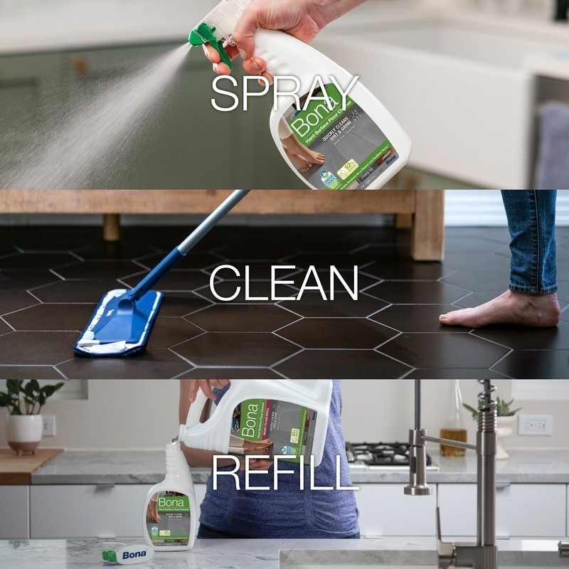 Hard-Surface Floor Cleaner Streak-Free Biodegradable Multi-Surface Cleaner 22oz