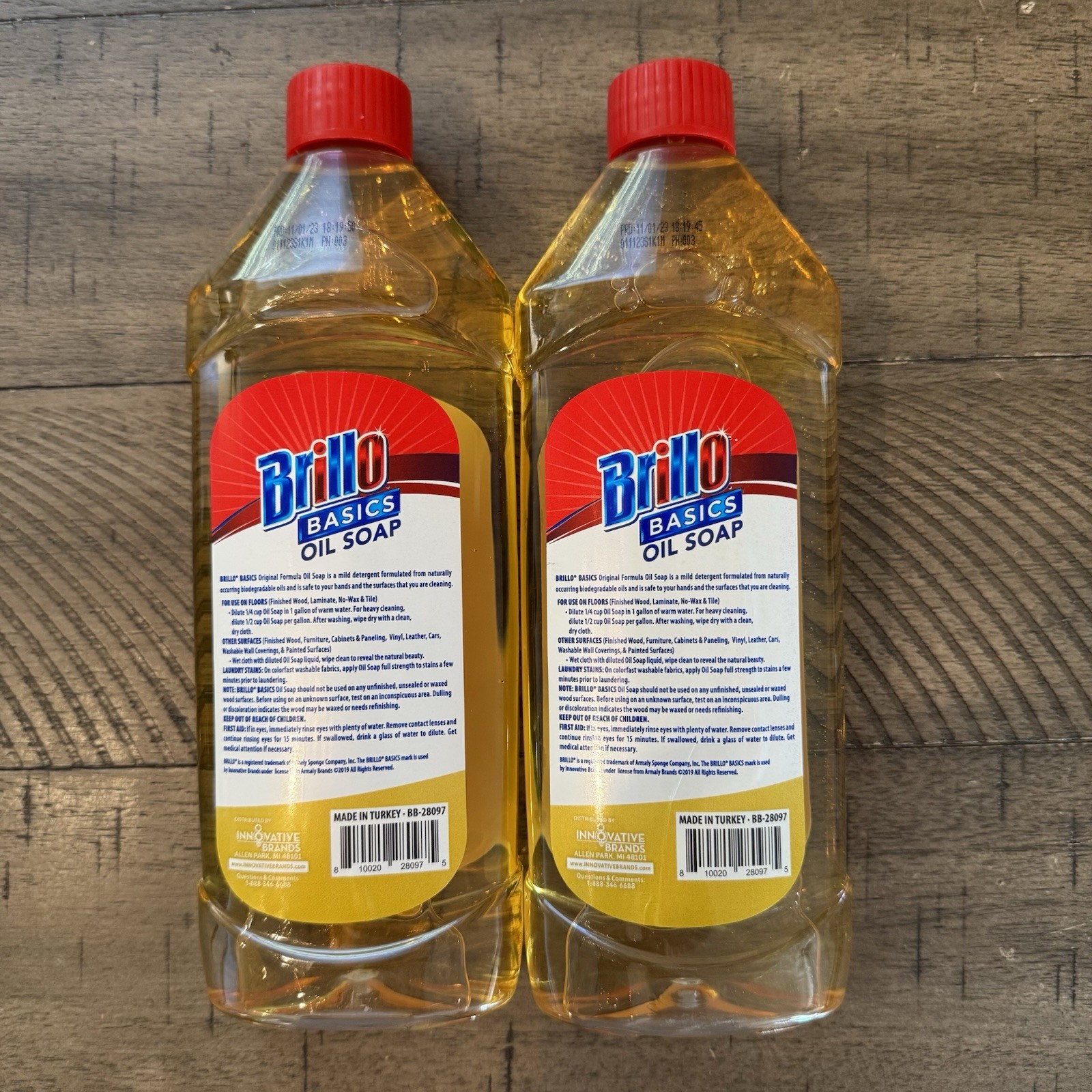 Natural Oil Soap Wood Cleaner & More Biodegradable 16oz X 2