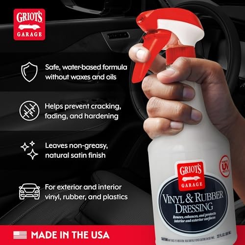 Vinyl and Rubber Dressing for Car Detailing, Exterior and Interior 22 Ounce