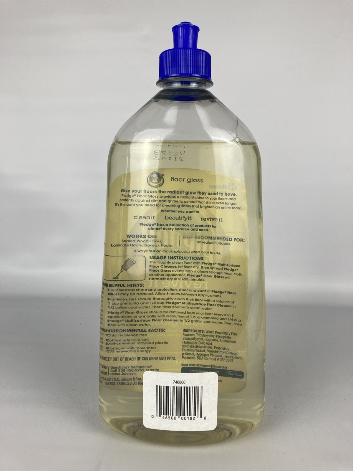 Pledge Revive It Original Floor Gloss Cleaner for Long Lasting Shine, 27oz