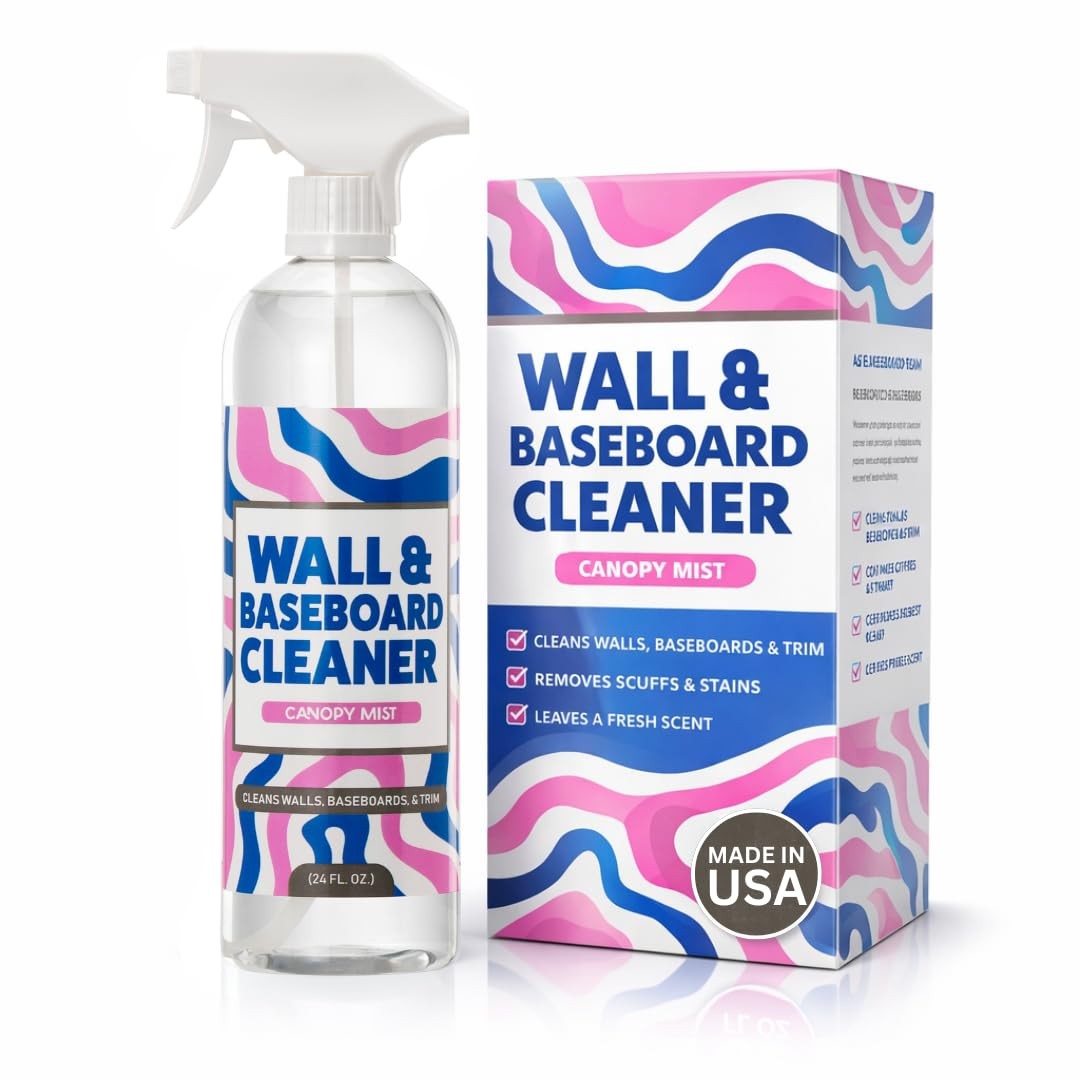 812 Wall & Baseboard Cleaner Spray – Safely Cleans Painted Walls, Baseboards,…
