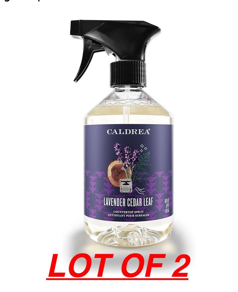 Caldrea Multi-Surface Countertop Spray, LAVENDER CEDAR LEAF ( 2 pc )