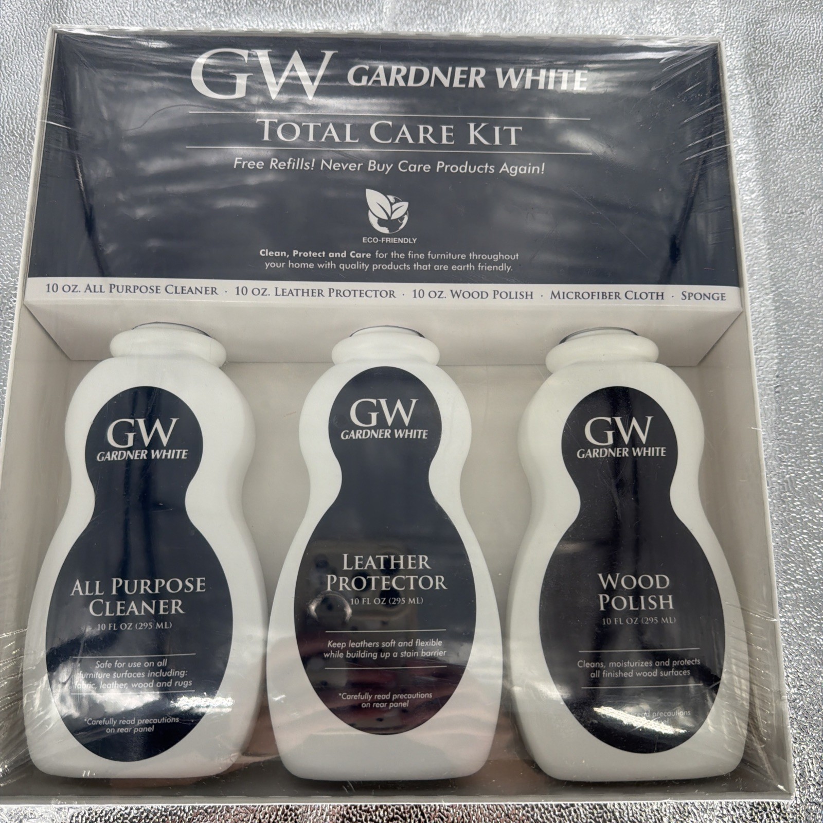GW Gardner White Total Care Cleaning Kit Luxe Care Serveco New