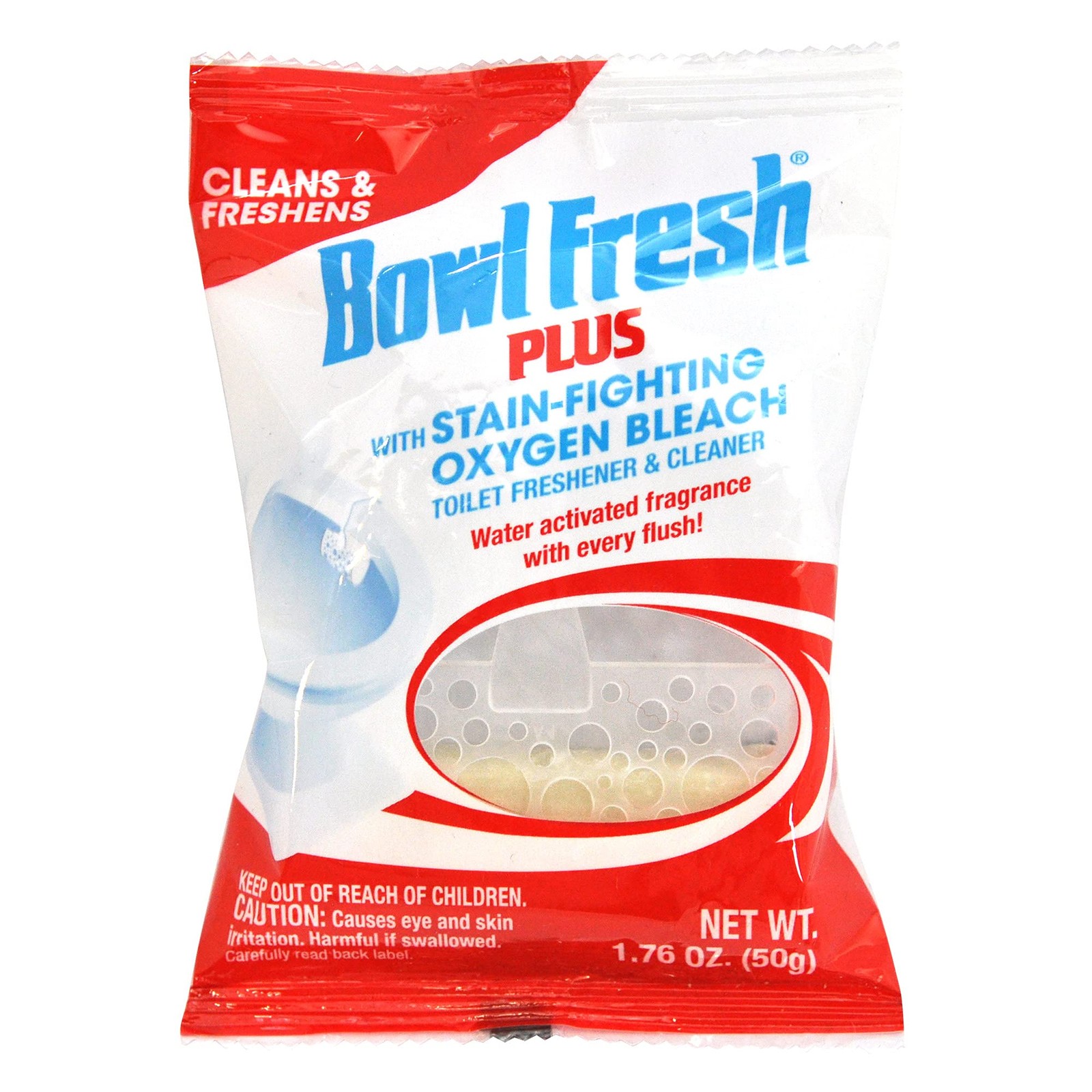 Toilet Bowl Cleaner & Deodorizer, Water Activated Fragrance, 4-Pack