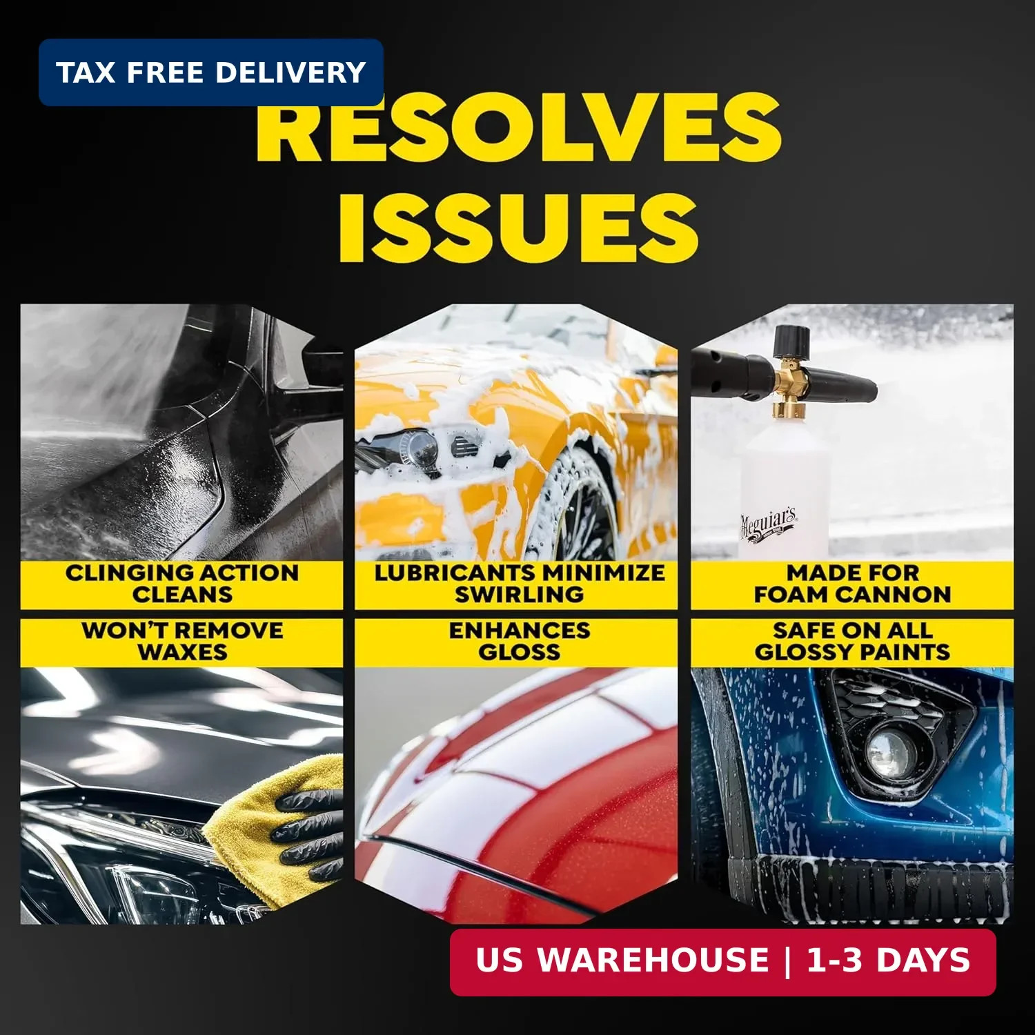 Meguiar’s Gold Class Car Wash, Ultra-Rich Foam Car Wash Soap and Conditioner for