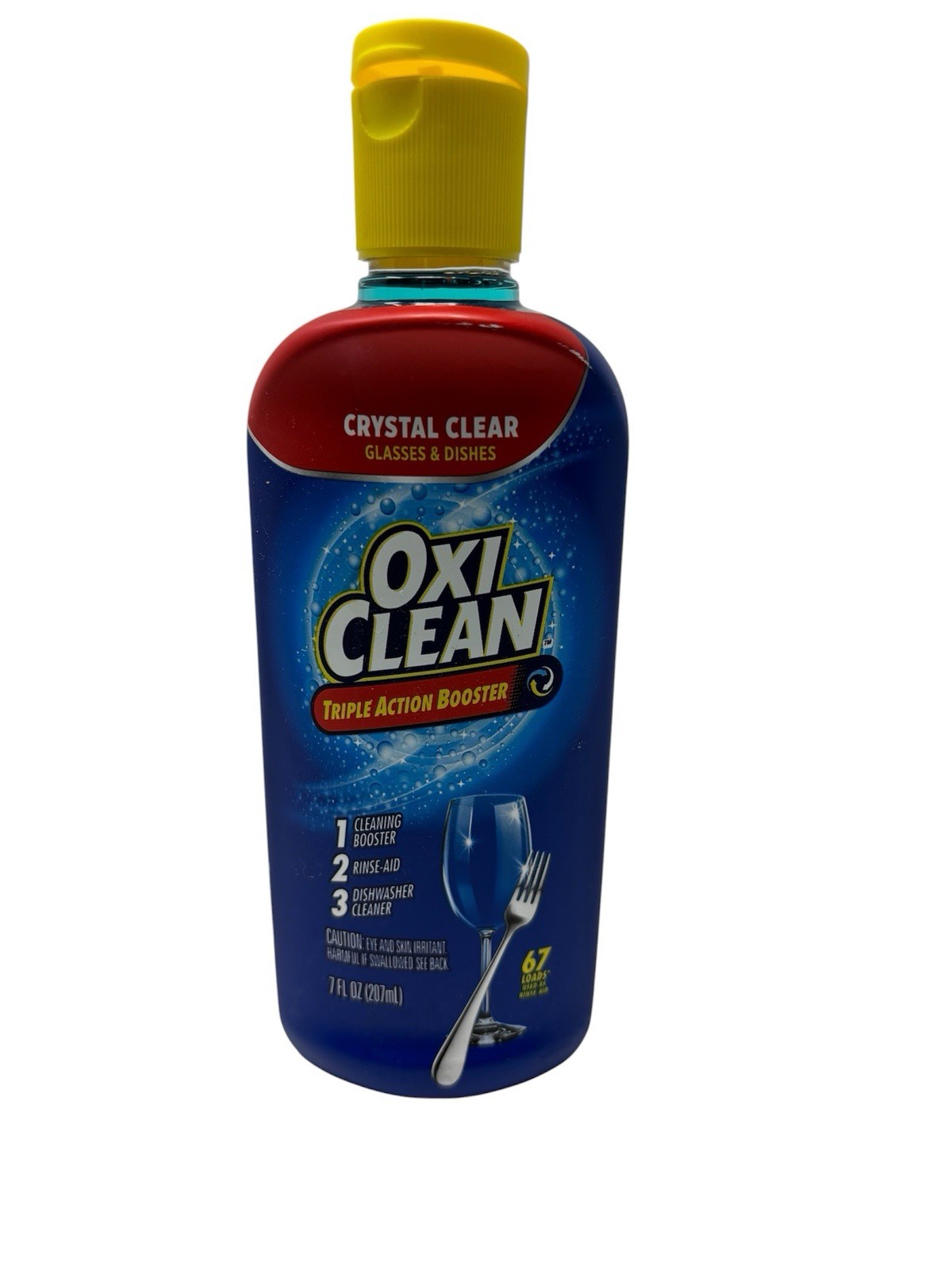 Oxi Clean Triple Action Booster Crystal Clear 67 Loads 7 Fl Oz BROKEN CAP