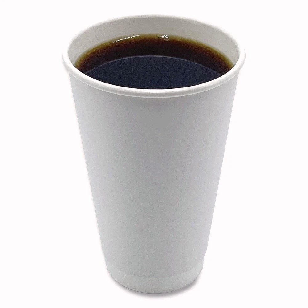 Boardwalk DW16HCUPPK 16 oz Double-Walled Paper Hot Cups – White (25/PK) New
