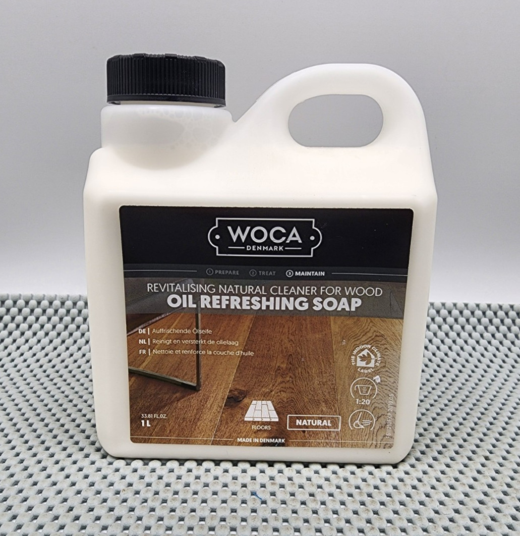 WOCA Oil Refreshing Soap for Wood Floors 1 Liter (Natural) Concentrated