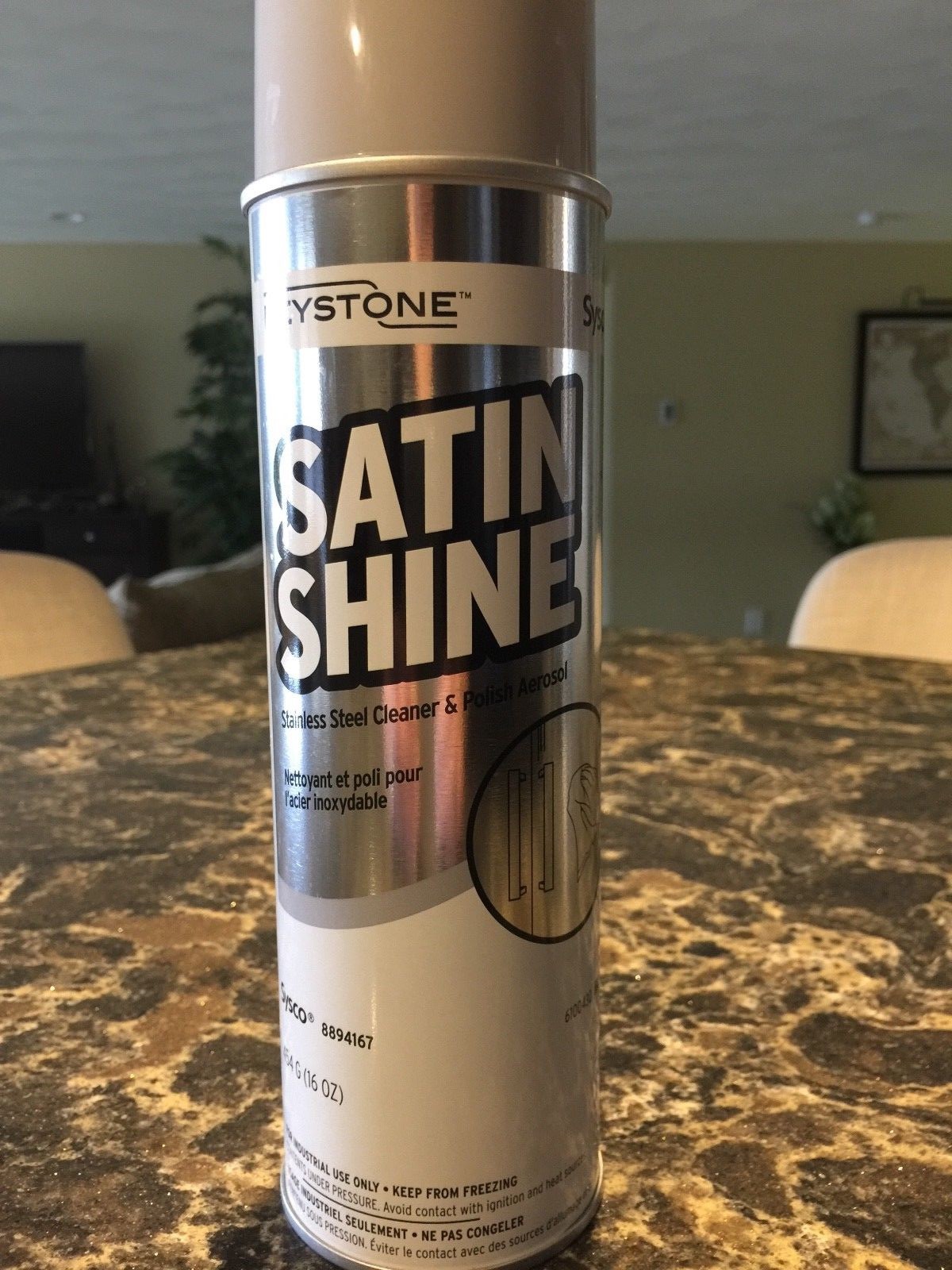 SATIN SHINE Stainless Steel Cleaner & Polish 16 oz – restaurant grade – THE BEST