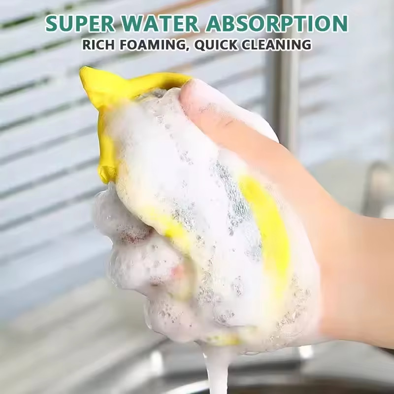 Double Sided Dishwashing Sponge Non Scratch Kitchen Cleaning Scouring Pad 1-20pc