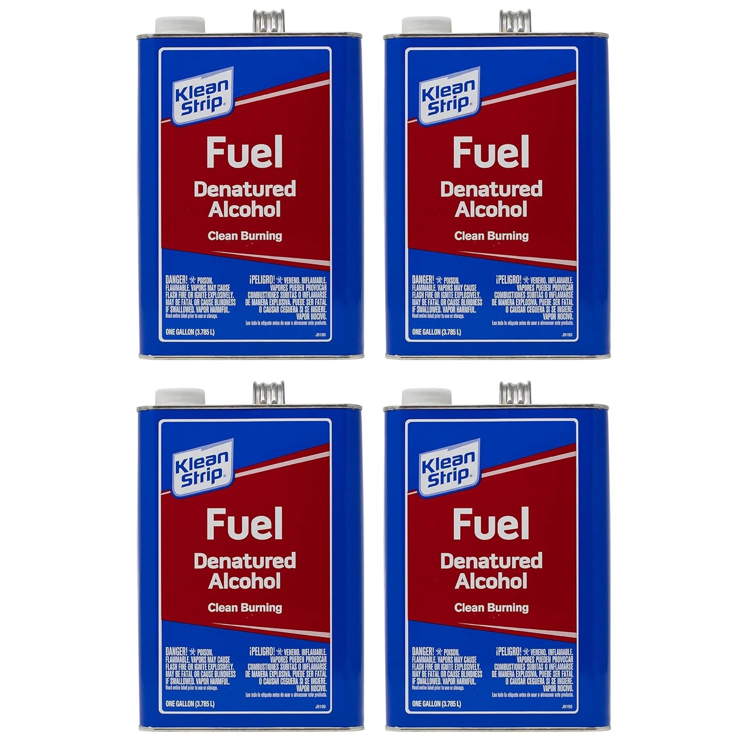 KLEAN-Strip GSL26 Denatured Alcohol 1-Gallon Pack of 4. Denatured Alcohol