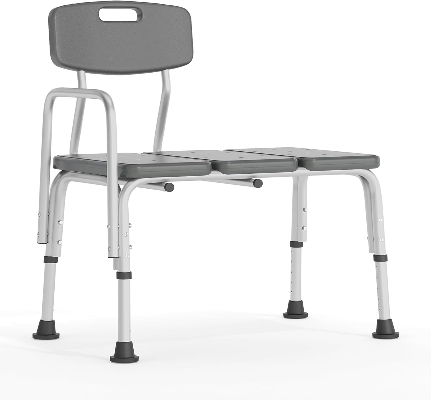 Flash Furniture HERCULES Series 300 Lb. Capacity Adjustable Gray Bath & Shower