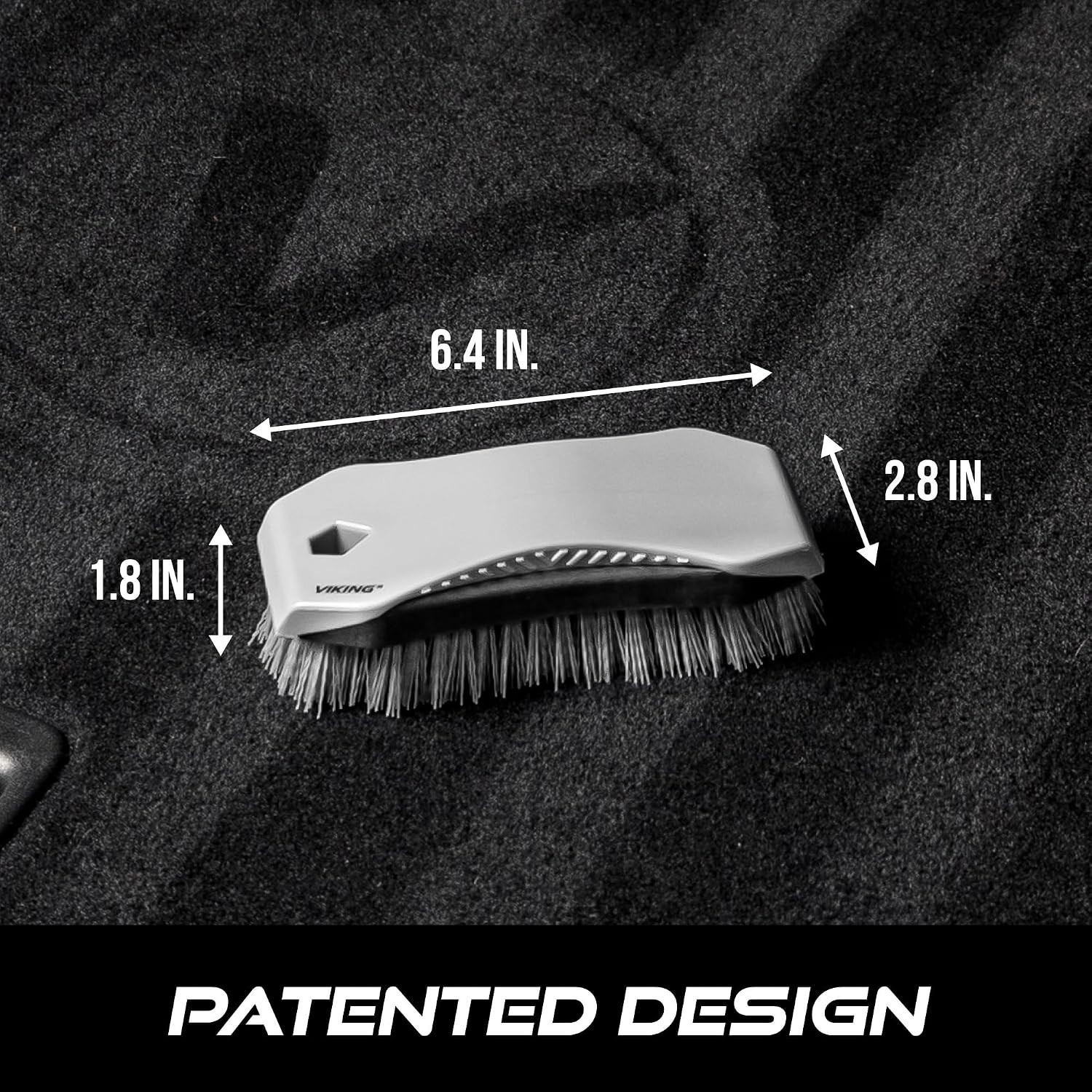 VIKING Carpet Cleaning Scrub Brush for Car Interior Floor Mats Home RV 6.4 Inch
