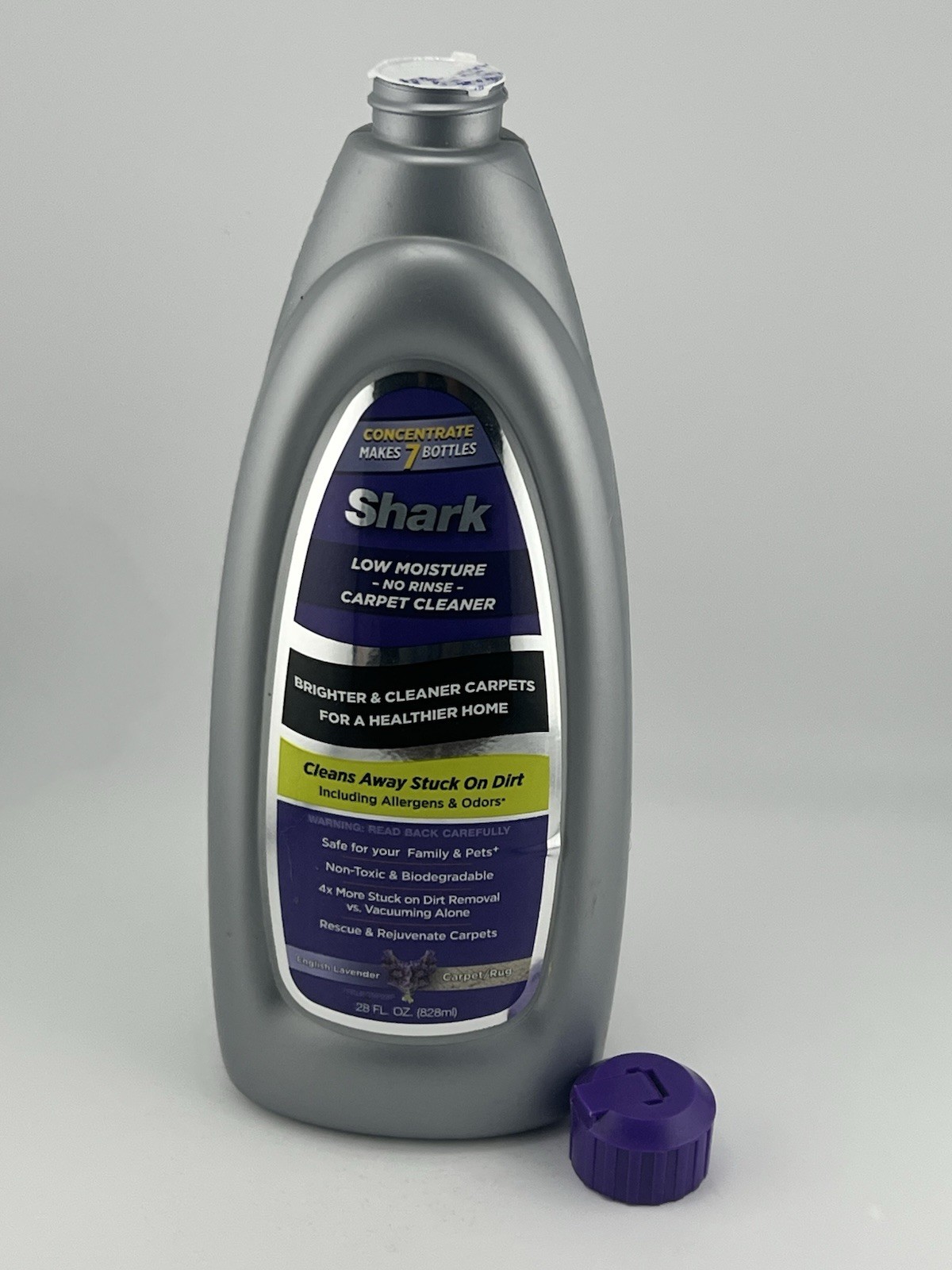 Shark Carpet Shampoo Low Moisture No Rinse English Lavender 28 FL oz Sealed New