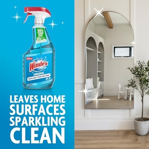 Glass and Window Cleaner 23 oz Pack of 6 Ammonia Free Streak Free Spray