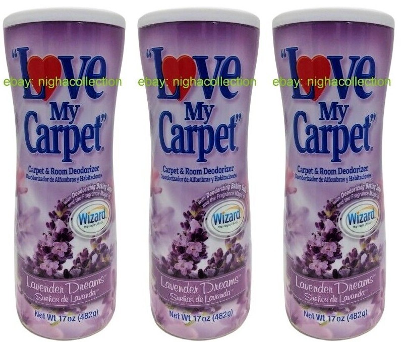 3x LOVE MY CARPET 2-in-1 Carpet & Room Deodorizer Lavender Dreams 17 OzEa SEALED