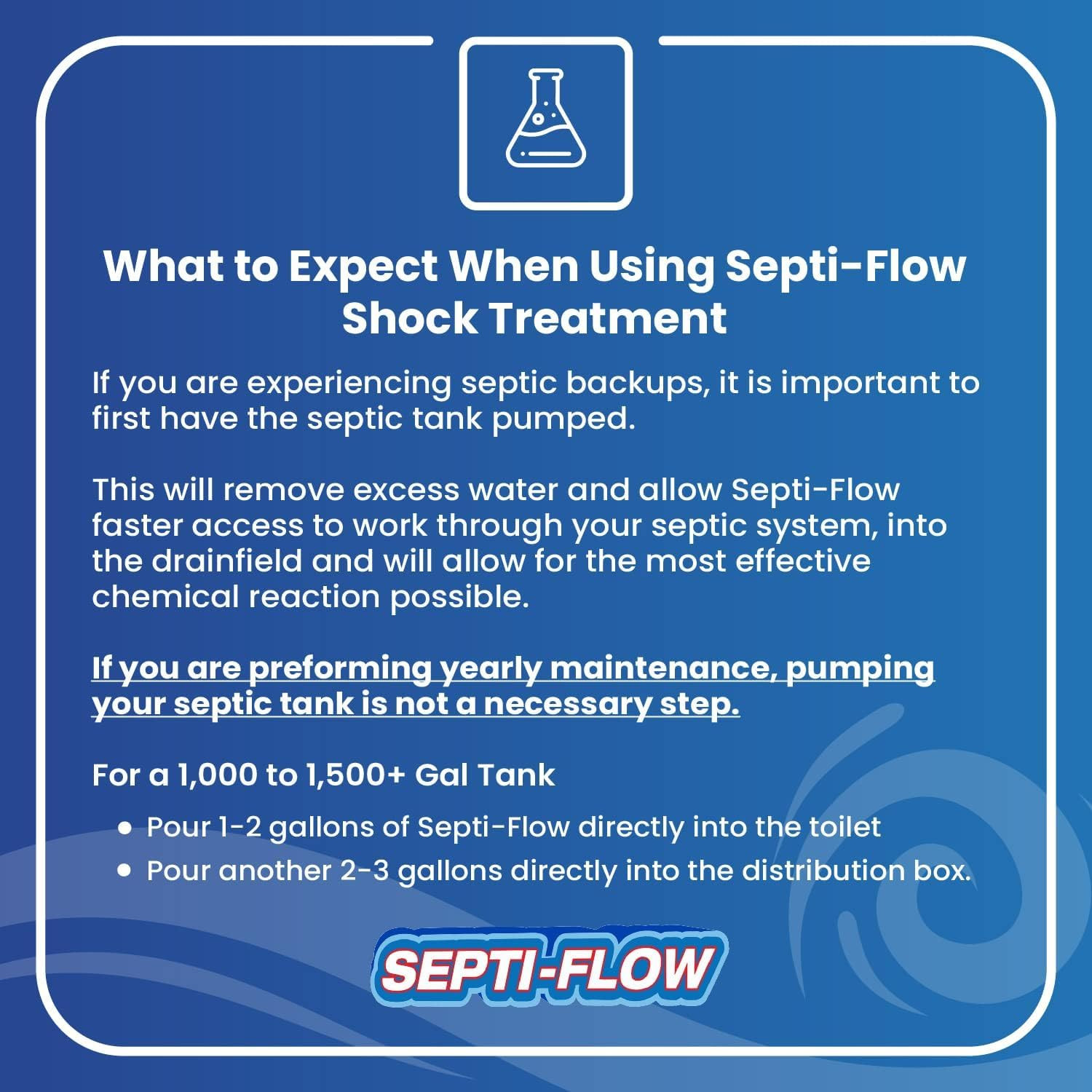 Septi-Flow Shock Septic Drainfield Repair Solution, Clears Leach Fields, Dissolv