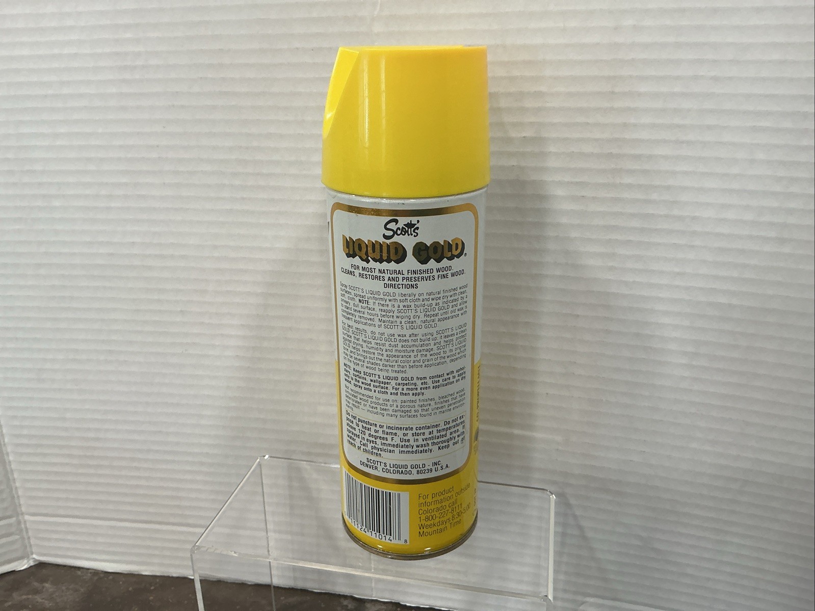 Scott’s Liquid Gold 12 oz Lemon Scent Wood Cleaner Prop 1/2 full VTG Rare find