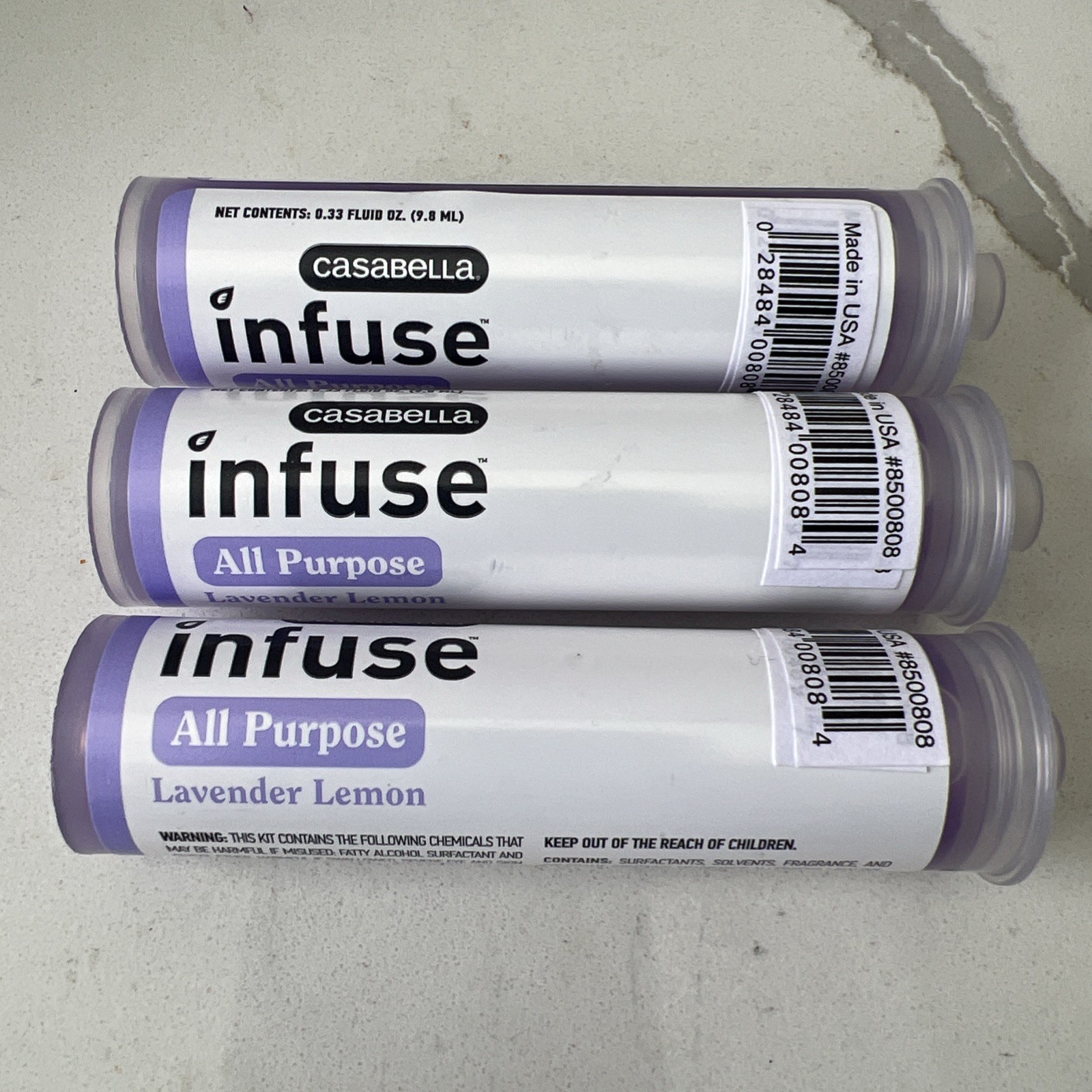 Casabella Infuse Hardwood Floor Cleaner Lot of 3 Lavender Lemon 0.33oz Each